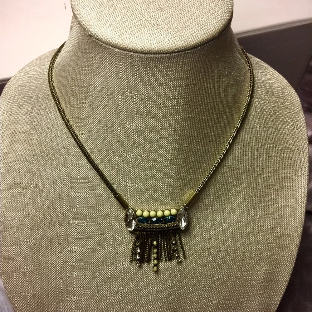 Silpada Neon Fringe Swarovski Crystal Necklace - Picture 4 of 5